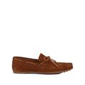 Maine Mens Albans Plaited Suede Boat Shoes - Tan - Brown - 9