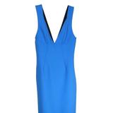 Victoria Beckham Victoria Beckham Women's Sky Blue Double Wool Crepe Cami Fitted Dress - Blue - 4