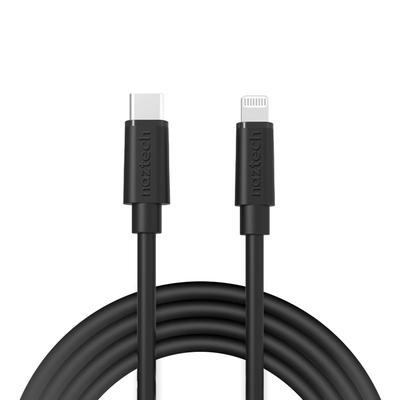 Naztech Fast Charge USB-C To MFi Lightning Cable 12ft - Black