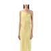 Nanushka Lennie Satin Maxi Dress - Yellow - S