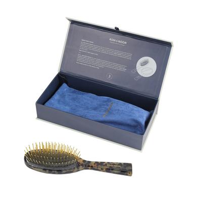 Koh-I-Noor Luxury Pneumatic Hair Brush With Gold Pins - Green