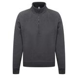 Fruit of the Loom Fruit Of The Loom Mens Zip Neck Sweatshirt (Dark Heather) - Grey - L