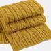 Beechfield Beechfield Cable Knit Melange Scarf (Mustard) - Orange - ONE SIZE ONLY