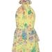 Bellevue The Label Citrus Fleur Mini Dress- Lemon Floral - Yellow - S