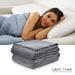 Cozy Tyme Adami Weighted Blanket, Polyester - Grey - 6 LBS