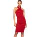 Susana Monaco Halter Cross Dress - Red