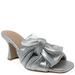 Madison Maison Silver Leather Bow Tie Mule - Grey