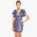 ONE33 SOCIAL The Tiffany Floral Jacquard Cocktail Dress - Blue