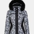 Regatta Womens/Ladies Julien Macdonald Mastery Animal Print Ski Jacket - White - 8