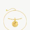 Classicharms Gold Sculptural Zodiac Sign Pendant Necklace Set - Gold - ASTROLOGY SIGN: VIRGO