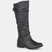 Journee Collection Journee Collection Women's Harley Boot - Black - 7