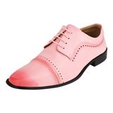 LIBERTYZENO BRUCE Leather Oxford Style Dress Shoes - Pink - 10
