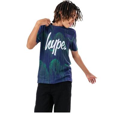 Hype Hype Boys Minimal Drip T-Shirt (Navy/Green) -...