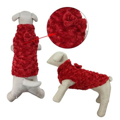 Primeware Inc. Luxury Faux Fur Winter Dogs Coat - Red - SM