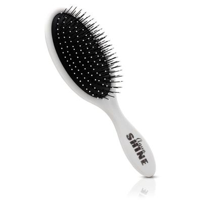 ISO Beauty AquaShine Wet & Dry Soft-Touch Paddle Hair Brush - White