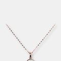 Etrusca Gioielli Stone Mini Disc Pendant Necklace - White Cultured Pearl - White - 18