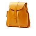 THE DUST COMPANY Leather Backpack Yellow Tribeca Collection - Yellow