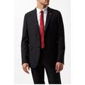 Burton Mens Limited Edition Football Slim Suit Jacket - Black - Black - 44R