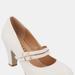 Journee Collection Women's Narrow Width Windy Pumps - White - 9.5