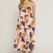 entro Printed Square Neck Dress - Pink