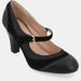 Journee Collection Women's Wide Width Siri Pumps - Black - 11