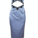 Fleur Du Mal Silk And Halter Dress Denim - Blue