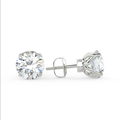 Brilliant Carbon Sirius Stud Earrings - Multiple Sizes - White - LAB-GROWN DIAMOND: 0.60 CARAT TOTAL WEIGHT