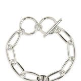 Sterling Forever Kennedy Toggle Bracelet - Grey