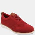 Vance Co. Shoes Men's Ezra Wide Width Knit Dress Shoe - Red - 7