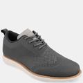 Vance Co. Shoes Men's Ezra Wide Width Knit Dress Shoe - Grey - 9