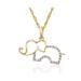 Vir Jewels 1/10 cttw Diamond Elephant Pendant Necklace 14K Yellow Gold with 18 Inch Chain - Gold