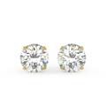 Brilliant Carbon Sirius Stud Earrings - Multiple Sizes - Yellow - LAB-GROWN DIAMOND: 0.60 CARAT TOTAL WEIGHT