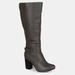 Journee Collection Journee Collection Women's Wide Calf Carver Boot - Grey - 9.5