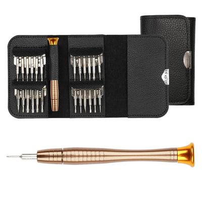 Fresh Fab Finds 25 in 1 Multi-Purpose Precision Screwdriver Wallet Kit Repair Tools - Black