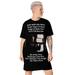 Theomese Fashion House Sin City-T-Shirt Dress - Black