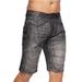 Crosshatch Mens Winston MVE Denim Shorts - Black Wash - Black - 32