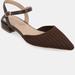 Journee Collection Women's Ansley Wide Width Flats - Brown - 9