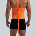 FANG Self-Tie Halter Knit Tank with Back Straps - Orange - 3