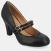 Journee Collection Women's Narrow Width Windy Pumps - Black - 6.5