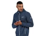 Regatta Mens Terota Full Zip Hooded Stretch Midlayer Jacket - Dark Denim/Dark Denim - Blue - 3XL