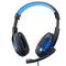 Fresh Fab Finds Stereo Gaming Headset with LED Light, Noise Isolation, Soft Memory Earmuffs, Mic, 3.5mm Plug, USB, 6.56ft Cord - PS4 Xbox - Blue