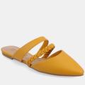 Journee Collection Women's Tru Comfort Foam Narrow Width Olivea Mule - Yellow - 7.5