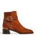 Jimmy Choo Clarice Suede Buckle Ankle Boot - Brown