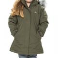 Trespass Childrens Girls Fame Waterproof Parka Jacket - Moss - Green - 2