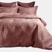 Paoletti Paoletti Palmeria Duvet Set (Blush Pink) (Queen) (UK - King) - Pink - QUEEN