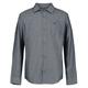 Calvin Klein Boy's Herringbone Long Sleeve Shirt - Grey
