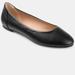 Journee Collection Women's Comfort Kavn Narrow Width Flat - Black - 12