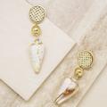 Ettika Nautical Shell & 18k Gold Plated Dangle Earrings - Gold - ONE SIZE ONLY