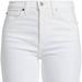 RE/DONE Women Crop Boot Cut 70'S Denim High Rise Jeans - White