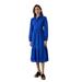 Principles Womens/Ladies Broderie Midi Shirt Dress - Blue - 8